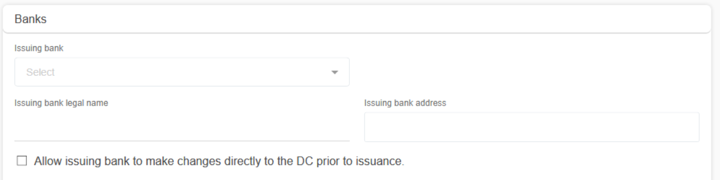 Allow direct changes by Issuing Bank